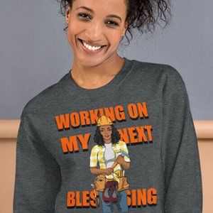 Working on my next blessing sweatshirt